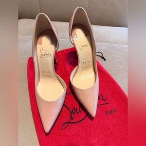Christian Louboutin
100mm Iriza Patent Half-d'Orsay High-Heel Pumps
